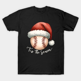 'Tis the Season Christmas Baseball Lover Holiday Classicc T-Shirt